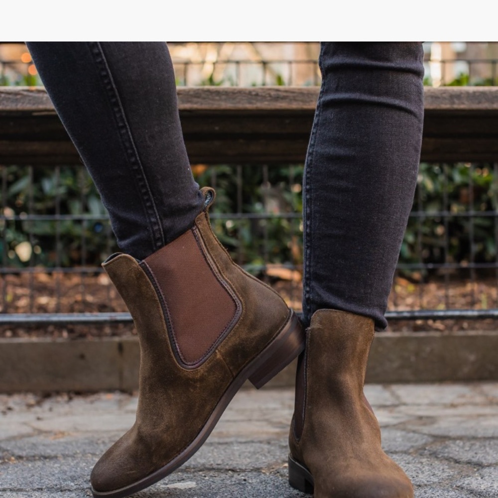 Thursday boot company Chelsea style suede bootie